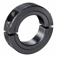 This 2-piece, round, clamp-on shaft collar is made from carbon steel and has a 1 5/8 in bore diameter. It is used to position and secure components on a shaft without marring the shaft surface. Typical applications include power transmission, conveyor systems, and industrial machinery requiring precise axial location