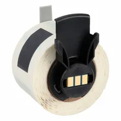 Polyester label roll with permanent adhesive, green/white, for cryogenic applications. Pre-cut 1 in x 1 in labels. Compatible with M710 printer series (with Media Adapter).