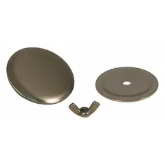 Stainless steel oiltight hole seal for sealing unused knockouts in electrical enclosures. Grained silver finish with oil-resistant gasket. Fits 1 1/4 in conduit hole size, maximum hole diameter 1.25 in. NEMA 4X rated for washdown and corrosive environments.