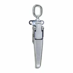Hook-type accessory for truck boxes, providing a hanging point to organize tools or equipment within the storage area. Compatible with truck box storage systems.