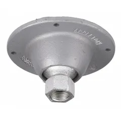 Gray cast-iron weatherproof cover for single-gang JB series outlet boxes. Overall height 4 1/2 inches. Used to enclose and protect electrical connections in outdoor or damp locations.