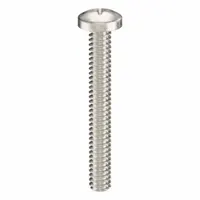 Machine Screw: #4-40 Thread Size, 7/8 in Lg, 18-8, Stainless Steel, Plain, Pan, Phillips, 50 PK (MPN ZSCRW-337)