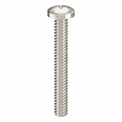 USA INDUSTRIALS Machine Screw: #4-40 Thread Size, 7/8 in Lg, 18-8, Stainless Steel, Plain - Pan Head Machine Screws