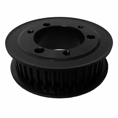 OEM Timing Belt Pulley: Curvilinear - HTD Section QD Bushed Timing Pulleys