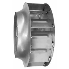 Replacement blower wheel for HVACR fans, filters, and ventilation systems. Compatible with manufacturer part number 5TCL1. Used to move air in commercial or industrial heating, cooling, and exhaust applications.