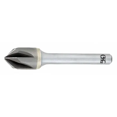 OSG Countersink: 60°, 6 Flute, 1/4 in Body Dia - Smooth-Finish Six-Flute Countersinks
