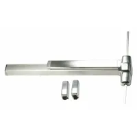 VON DUPRIN Surface Vertical Rod: 3 ft Max Door Wd, Aluminum (MPN 9827NL-OP-F 3 US28)