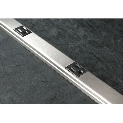 LEGRAND Prewired Raceway: 1 Circuits, 5 Outlets, NEMA 5-15R, 5 ft Lg, 1 5/16 in W x 3/4 in H - Metallic Prewired Outlet Raceway Strips