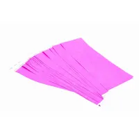 Security Wristband: No Legend, 10 in Overall Lg, 3/4 in Overall Wd, Tyvek®, Purple, 100 PK (MPN BAU 85014)