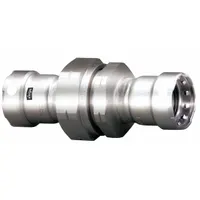 VIEGA MEGAPRESS Crimp Union Fitting: 1 in Pipe x 1 in Pipe Size, Press-fit x Press-fit, FKM (MPN 95425)