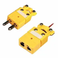 OMEGA Temperature Probe Connectors & Adapters: Plug, For Type J Thermocouple Type, Std Plug, 2 Pins (MPN OSTW-CC-J-M)