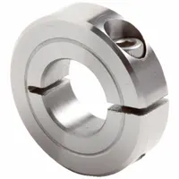 CLIMAX METAL PRODUCTS Shaft Collar: 1-Piece, Inch, Round, Clamp-On, 1 1/2 in Bore Dia, 303 (MPN H1C-150-S)