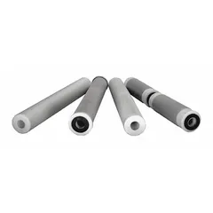 Activated carbon water filter cartridge with polypropylene media and polyphosphate for scale control. Rated at 4 gpm flow rate. Overall height 19 1/2 inches. Suitable for point-of-use or point-of-entry water filtration systems.