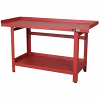 Worktable designed for fleet and vehicle maintenance tasks. Provides a sturdy surface for repairs, assembly, and inspections in garages, workshops, and industrial facilities