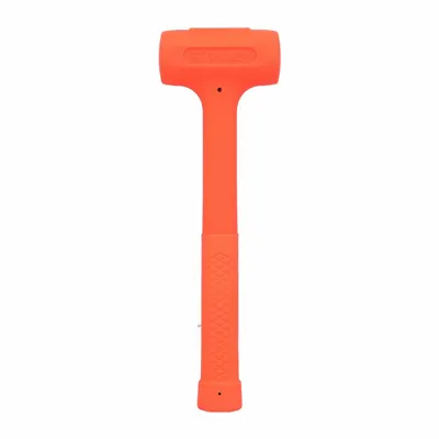 STANLEY Dead Blow Hammer: Steel Handle, 10 oz Head Wt, 1 1/4 in Hammer Face Dia - Standard Dead-Blow Hammers