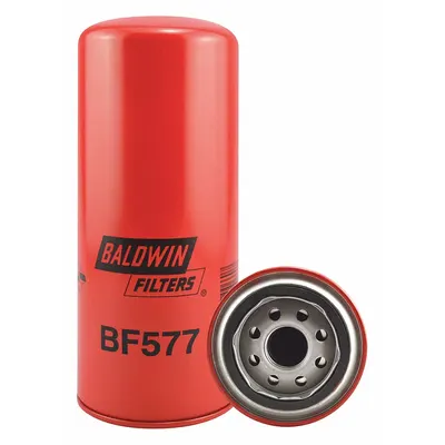 BALDWIN FILTERS Fuel Filter: Spin-On, 3 11/16 in Outside Dia, 1"-14 Thread Size, Cellulose - Spin-On Fuel Filters