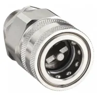 SNAP-TITE Hydraulic Quick Connect Hose Coupling: 3/4 in, 316 Stainless Steel, 3/4"-14 Thread Size (MPN SVHC12-12M)