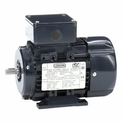 Totally enclosed fan-cooled AC motor with rigid base mount, 63 frame size, 1/4 hp, 1740 RPM at 60 Hz. Operates on 230/460V AC, drawing 1.0/0.50 A full load. Suitable for industrial machinery such as pumps, fans, and conveyors requiring a compact metric-standard motor.