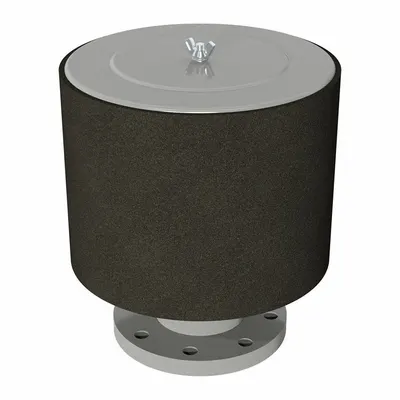 SOLBERG Intake Exposed Filter: 6 in Flange Inlet Size, 1,100 scfm, 15 in Overall Ht - Air Compressor Intake Filters & Silencers