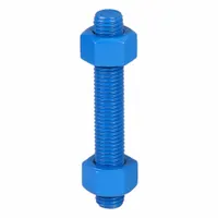USA FASTENER Fully Threaded Stud: 3/4"-10 Thread Size, Steel, Grade B7, PTFE Coated, 5 in Lg, 30 PK (MPN B7-.75-5-30)