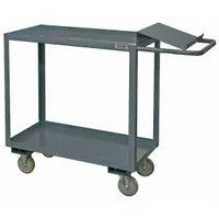 APPROVED VENDOR Utility Cart: 1,200 lb, 2 Shelves, 75 in L x 30 in W x 41 in H Overall Dim, Flat (MPN OPC-3060-2-95)