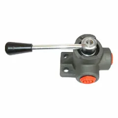 This cast-iron rotary diverter valve is designed for high-pressure fluid-handling systems requiring flow diversion. With a maximum pressure rating of 3,190 psi, it is suitable for industrial hydraulic and water systems in manufacturing and processing environments.