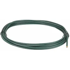 Continuous flexing control cable with 4 conductors (14 AWG) plus ground, copper single-strand conductors, PVC jacket, rated 600 V. Heat resistant and CE certified. Minimum bend radius: 4 x OD fixed, 5 x OD flexible, 6.8 x OD in e-chain. Suitable for repeated bending in cable carriers for automated machinery and conveyor systems.