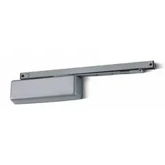 This LCN 4040SE low energy door operator is designed for limited-traffic interior applications. It features a heavy-duty Performance Grade 1 construction with a non-hold open closer and ligature-resistant design. The aluminum painted finish and dimensions of 12 1/4 in length, 2 1/4 in width, and 3 1/2 in height suit institutional settings requiring safety and durability.