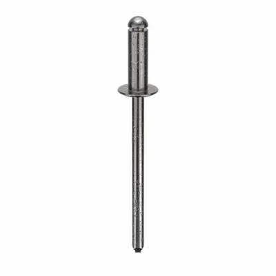 POP AVDEL Blind Rivet,1 8/17" L,0.122" dia,PK500: Inch, 1 15/32 in Overall Lg, 3/8 in Body Lg - Domed-Head Blind Rivets