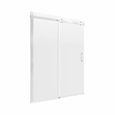 FOREMOST Tub and Shower Door: 60 in Max. Door Wd, 60 in Overall Ht, Clear Tempered Glass - Sliding & Panel Shower Doors