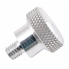Clamp screw for securing components on heat guns. Used as a replacement part for maintaining stable operation during tasks such as heat shrinking, plastic bending, and loosening fasteners.