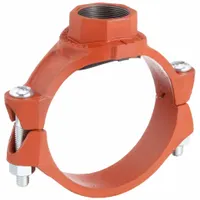 GRUVLOK Clamp Coupling: Clamp Tee, 6 in x 2 1/2 in x 2 in, Ductile Iron, EPDM Seal, 300 psi @ 150° F (MPN 0390171544)