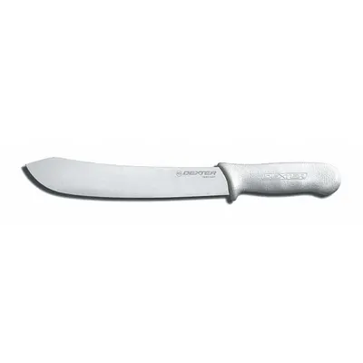 DEXTER RUSSELL Sani-Safe Butcher Knife, 17 in, Honed Steel Blade, White Handle - Butcher Knives