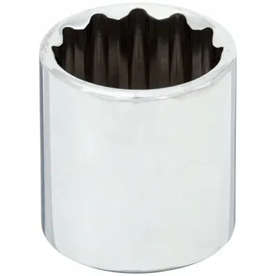 WESTWARD Socket: SAE, 3/8 in Drive Size, 13/16 in Socket Size, 12-Point, Std, Chrome - 3/8" Drive Hand Sockets