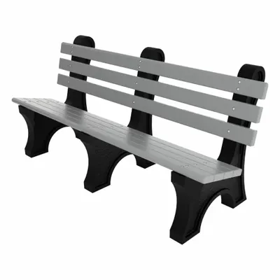 ULTRASITE Comfort Park Avenue Vandal Resistant Resinwood Bench - Vandal Resistant Resinwood Benches