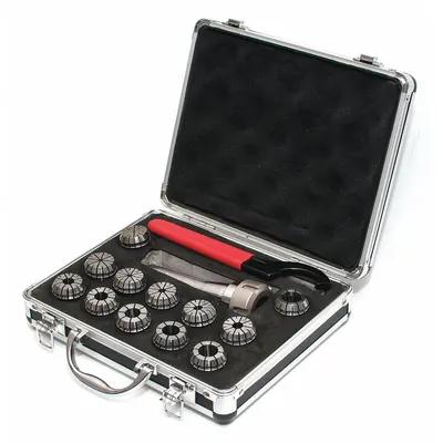 Dayton Collet Set: ER32, 3/32 in to 3/4 in Collet Size Range - Standard ER Collet Sets