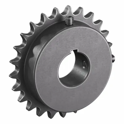 TRITAN Roller Chain Sprocket: 40, For 1/2 in Chain Pitch, 1 1/4 in Bore Dia, 25 Teeth - Size 40 Fixed-Bore Roller Chain Sprockets