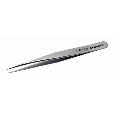 TECHNIK Tweezers: Stainless Steel, Point, Straight Tip - High-Precision Tweezers