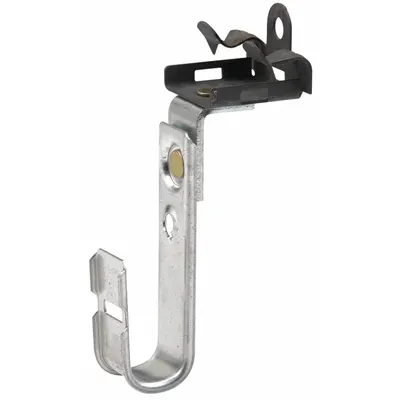 B-LINE BY EATON J-Hook: Hammer-On with Locking Latch, 3/4 in Max. Bundle Dia. - Beam Mount J-Hooks