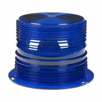 GROTE Replacement Lens: Round, Beacon Light, 4 1/2 in Ht - Vehicle Lighting, Polycarbonate, Blue (MPN 98255)