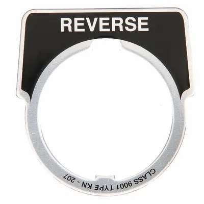 SCHNEIDER Legend Plate: 30 mm Panel Mounting Size, Half-Round - Push-Button Rings & Plates