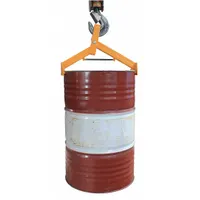 DAYTON Drum Lifter: 2 Grip Points, For 30 gal Drum Capacity, Fiber/Metal/Plastic, Rim, Vertical (MPN 21VG35)