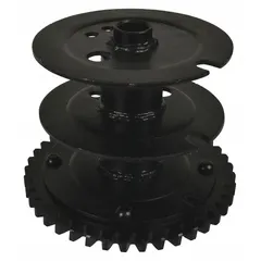 This DAYTON gear is a replacement component designed to fit Dayton 1DJN4 material handling equipment. It is used in drive systems for conveyors, hoists, and similar industrial machinery. The gear is classified as a GGS Material Handling Part.