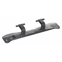 OEM replacement door hinge for Whirlpool dryers and washers. Secures the appliance door for proper closure and operation. Manufactured by Whirlpool.