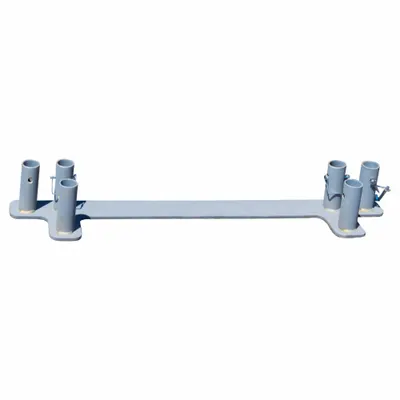 GARLOCK SAFETY SYSTEMS Gate Opening Base Plate: 3 5/8 ft x 5 7/8 in, Temporary, Base Plate - Bases for Guardrails