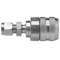 PARKER Hydraulic Quick Connect Hose Coupling: 1/4 in Coupling Size, 316 Stainless Steel (MPN FS-251-4BZ)