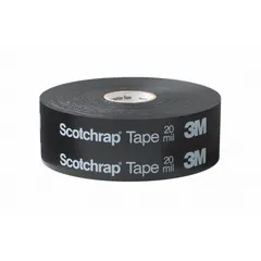 Vinyl and rubber electrical tape for corrosion protection of cables, splices, and connections. Suitable for indoor and outdoor use. Each roll is 4 inches wide by 33 3/8 yards long, 10 mils thick. Black color. Pack of 12.