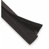 Sleeving: 4 in Inside Dia, 25 ft Lg, Hook-and-Loop, Nylon, Black, -49°F to 302°F (MPN DWN4.00BK25)