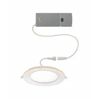 ETI LED Recessed Down Light: 6 in Dia, 900 lm, 2700K/3000K/3500K/4000K/5000K, 14.3 W, 120V AC, White (MPN 53828103)
