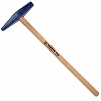 Spike Maul: Steel, Wood Handle, 8 lb Head Wt, 1 1/4 in Dia, 48 in Overall Lg, Plain Grip, Steel (MPN 381)